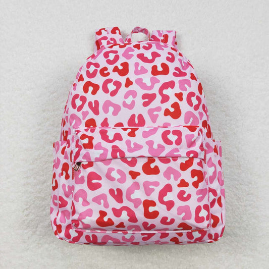 BA0150  Pink Leopard  Print Little Bag Bagpack