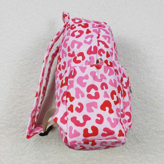 BA0150  Pink Leopard  Print Little Bag Bagpack