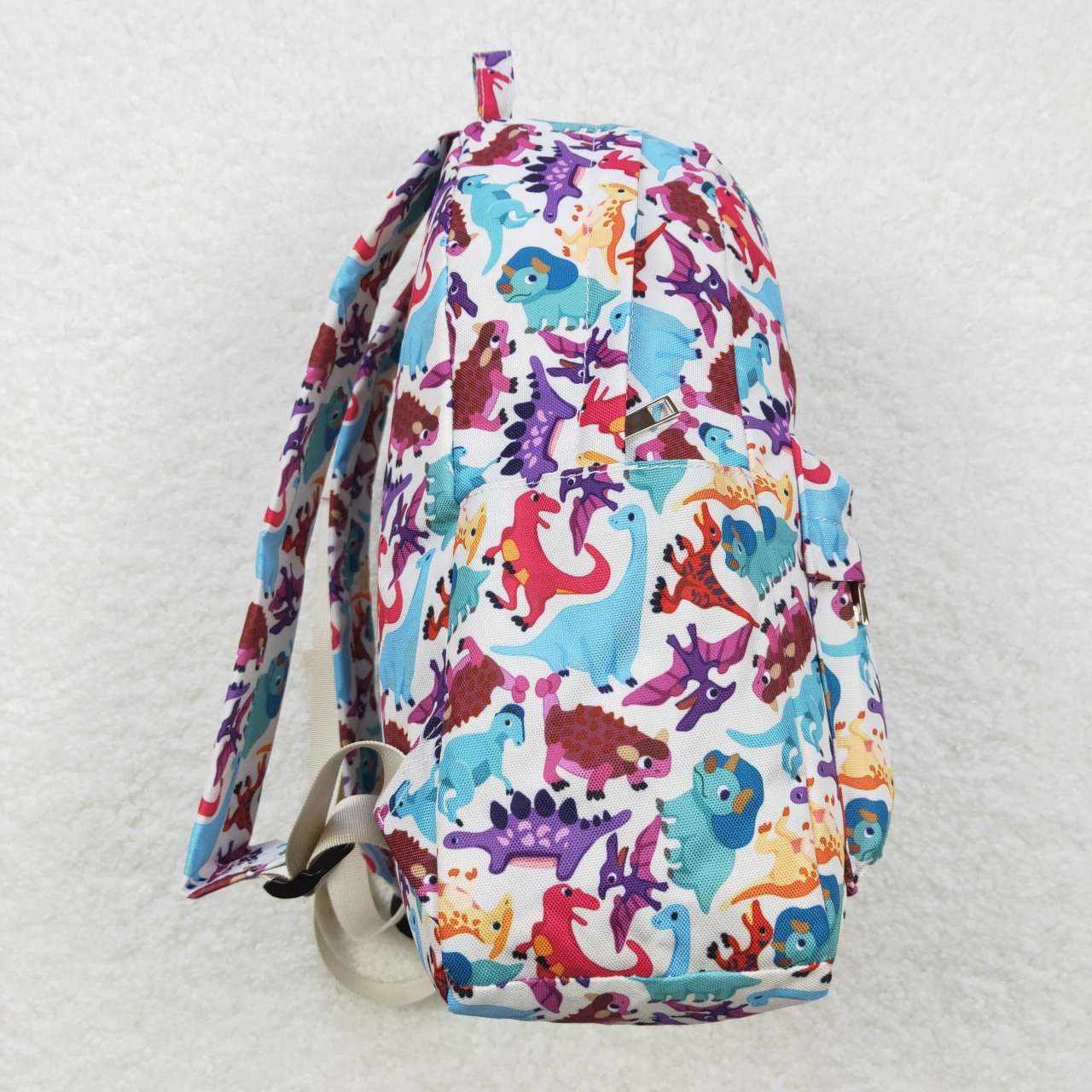 BA0153  Blue Pink Dinosaur  Print Little Bag Bagpack