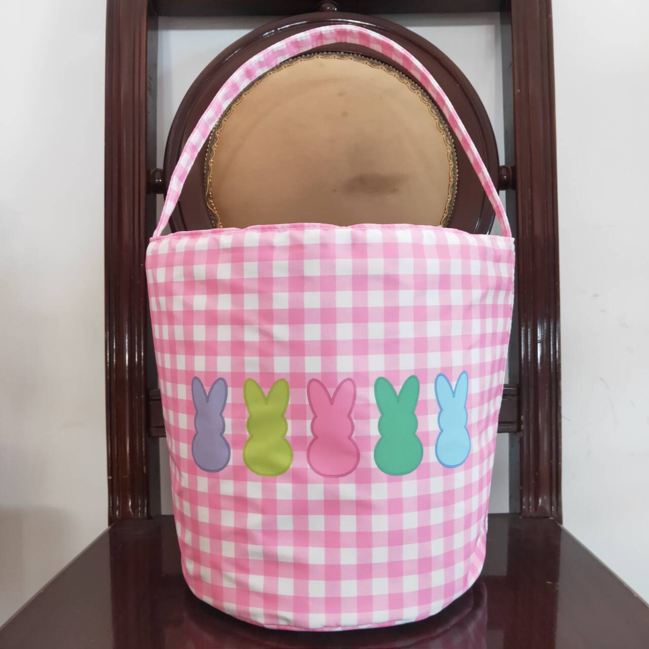 BA0160 Easter Rabbit Pink Print Little Bag Bagpack