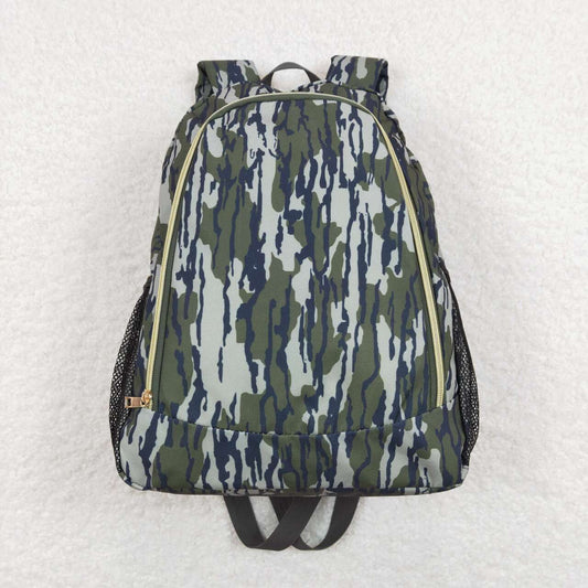 BA0163 Green camo Print Little Bag Bagpack