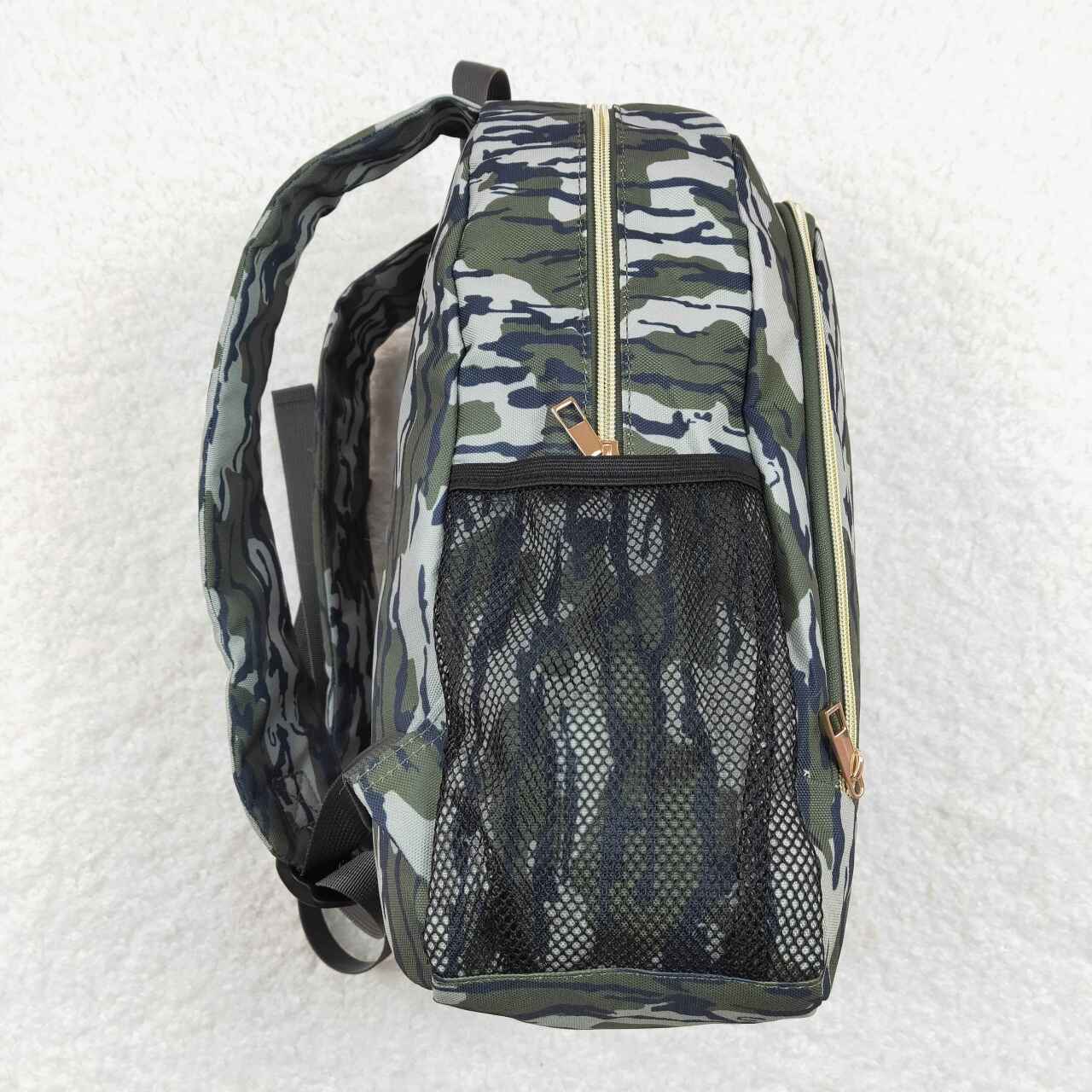 BA0163 Green camo Print Little Bag Bagpack