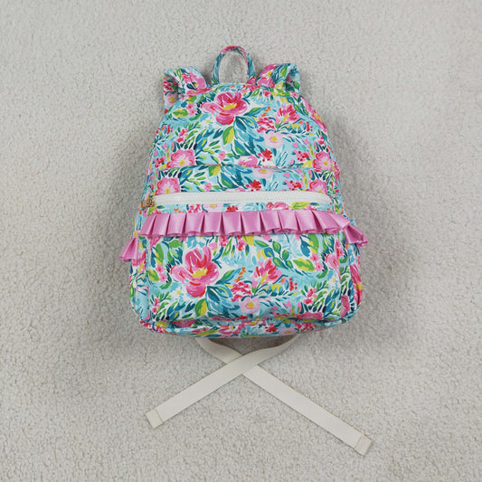 BA0176 Flower Pink Ruffles Backpack Bag 202609 RTS