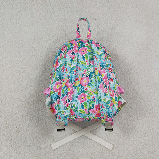 BA0176 Flower Pink Ruffles Backpack Bag 202609 RTS
