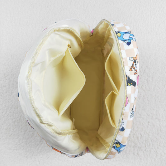 BA0187 High quality bluey plaid backpack RTS Ship from Local Warehouse