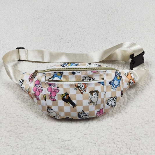 BA0192 bluey checkered waist pack High quality