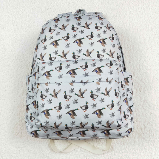 BA0197 Duck grey Brown backpack High quality children school bags