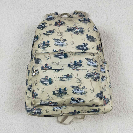 BA0198 Duck light brown backpack high quality school bag for children