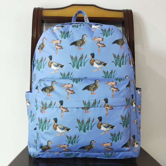 BA0200 Duck blue purple backpack high quality school bags kids backpack