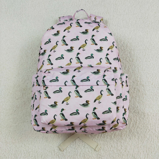 BA0203 Duck pink and white backpack