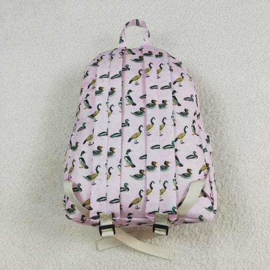 BA0203 Duck pink and white backpack