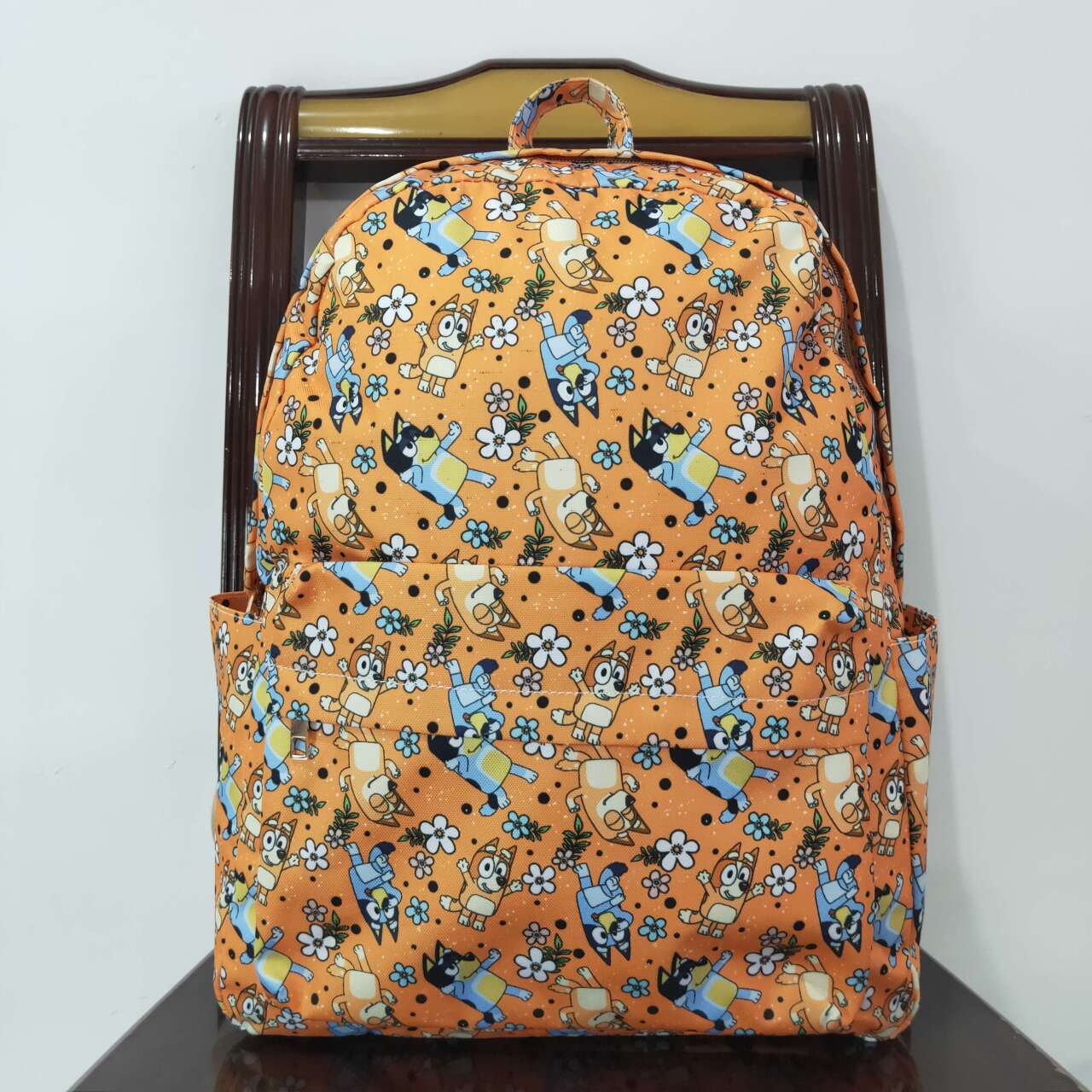 BA0213 NO MOQ bluey floral orange backpack