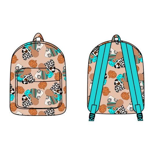 Preorder BA0214 Pumpkin printed backpack High quality