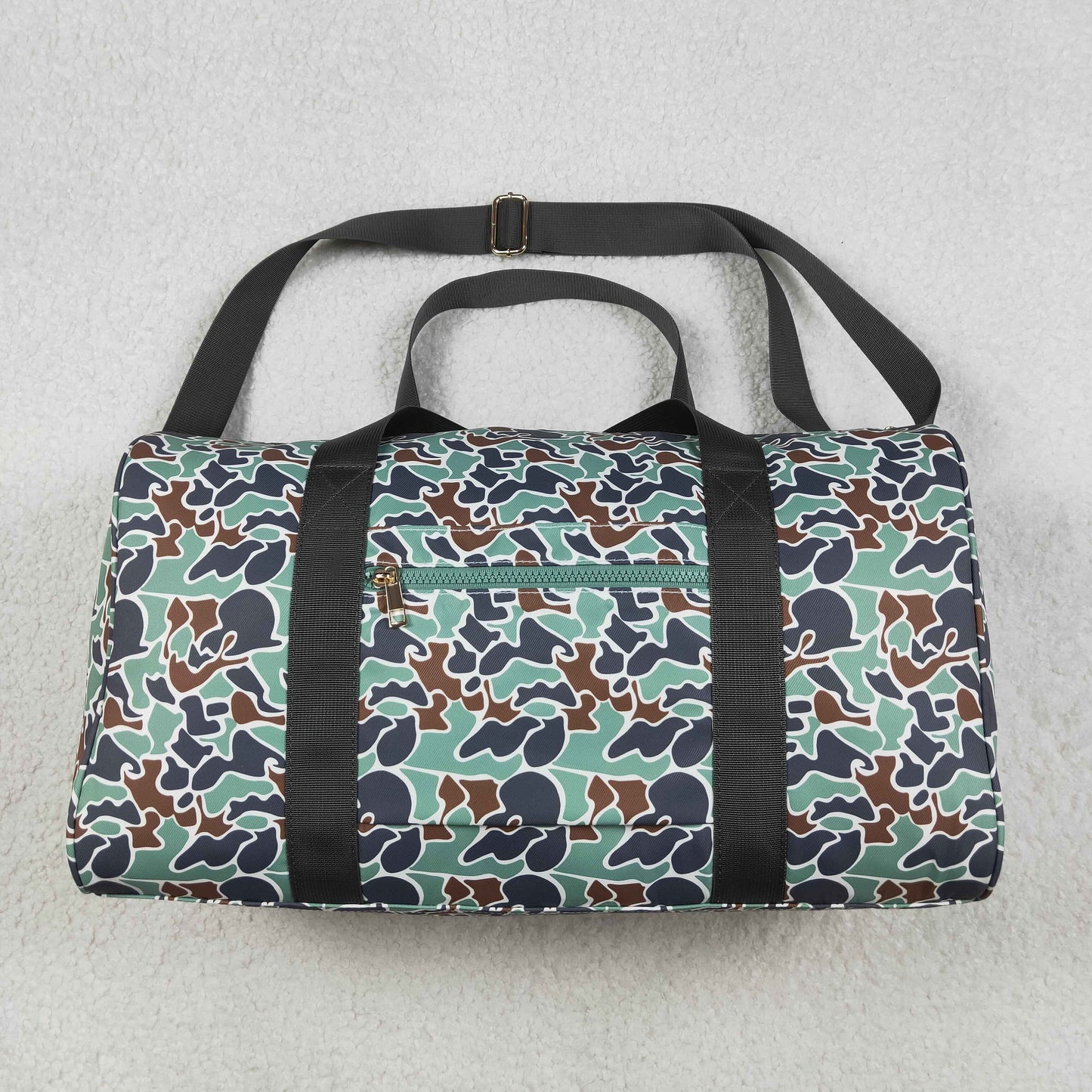 BA0263 NEW Blue Green Camouflage Handbags 7.87*18.5*10.63 inches Gym Bag 202510 RTS