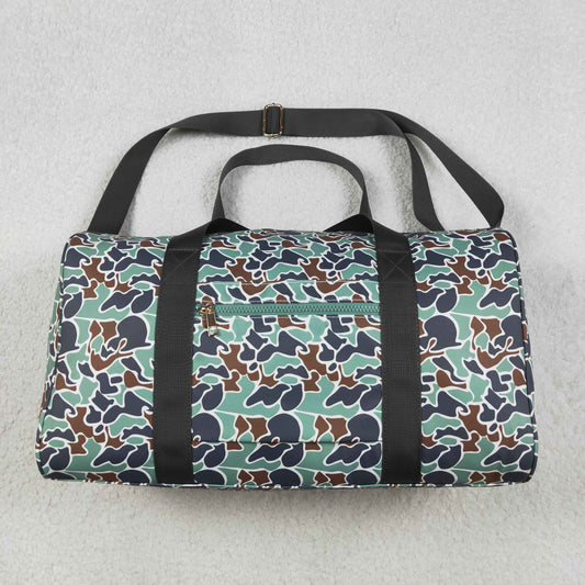 BA0263 NEW Blue Green Camouflage Handbags 7.87*18.5*10.63 inches Gym Bag 202510 RTS