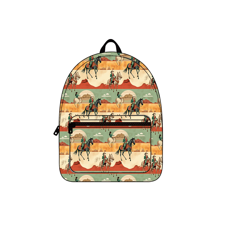 Preorder BA0266 Horseback riding desert rice green backpack