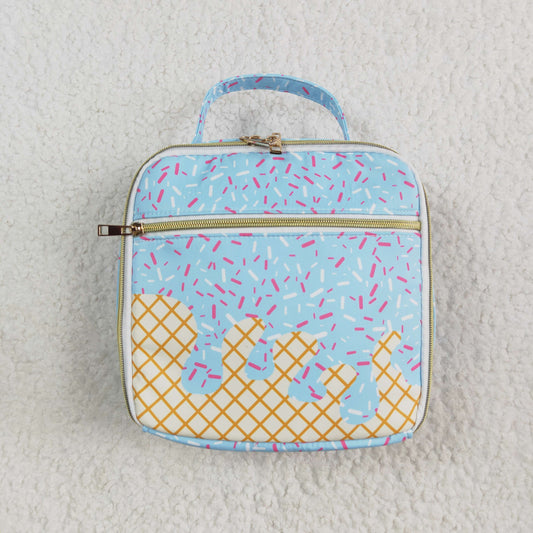 BA0296 Blue Fireworks Boutique Lunch Bag handbag 5*8.5*8.5 inches RTS Free Shipping Over 2 KG