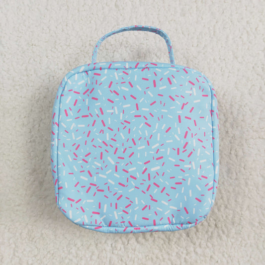 BA0296 Blue Fireworks Boutique Lunch Bag handbag 5*8.5*8.5 inches RTS Free Shipping Over 2 KG