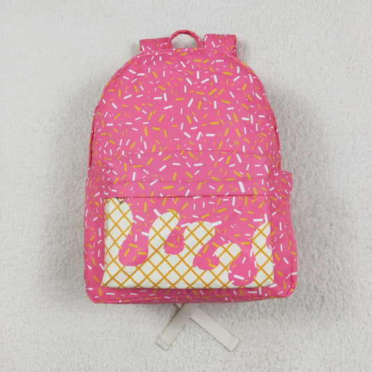 BA0300 Rose Red Fireworks Beige Plaid Backpack western boutique school bags RTS Ship from US Local Warehouse