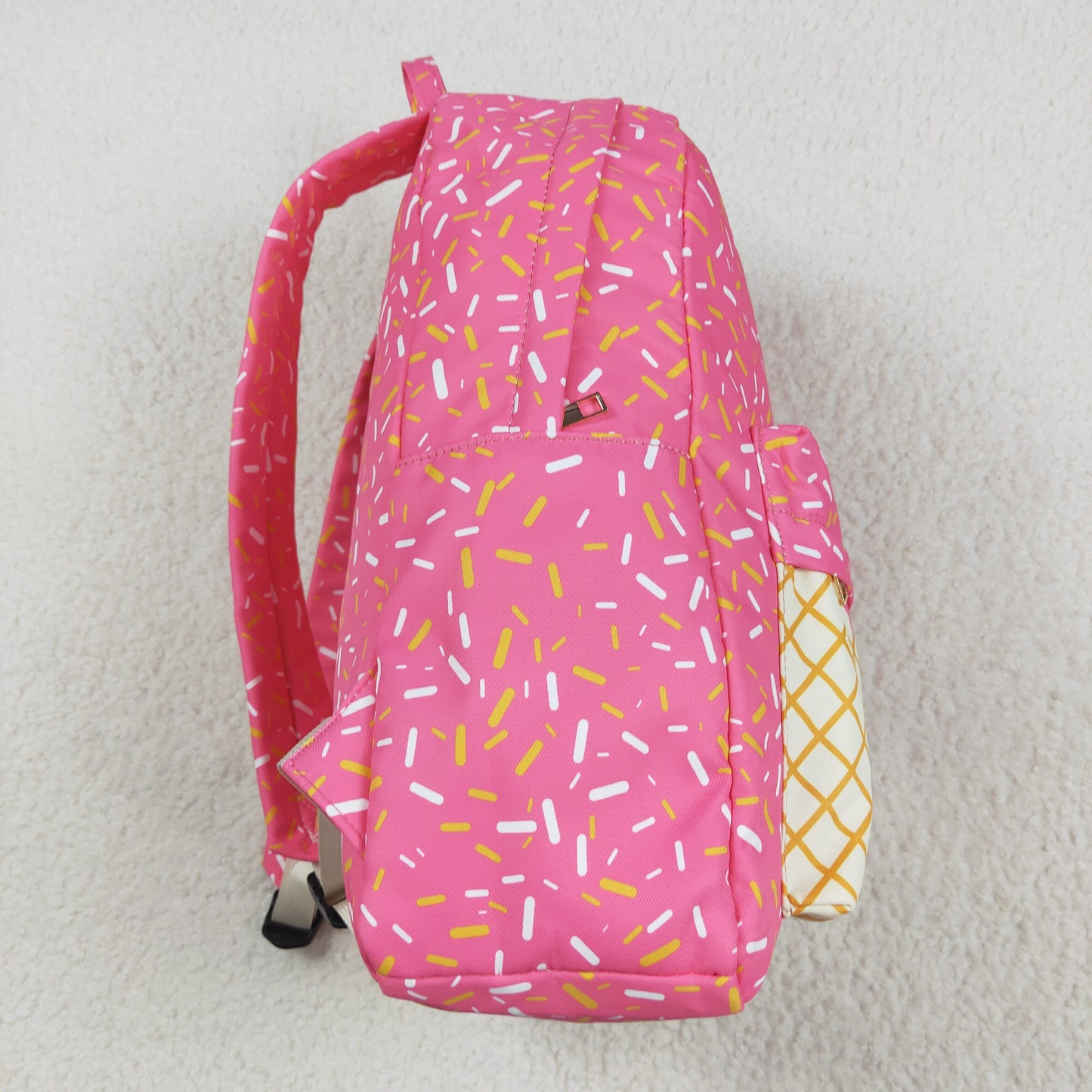 BA0300 Rose Red Fireworks Beige Plaid Backpack western boutique school bags RTS Ship from US Local Warehouse