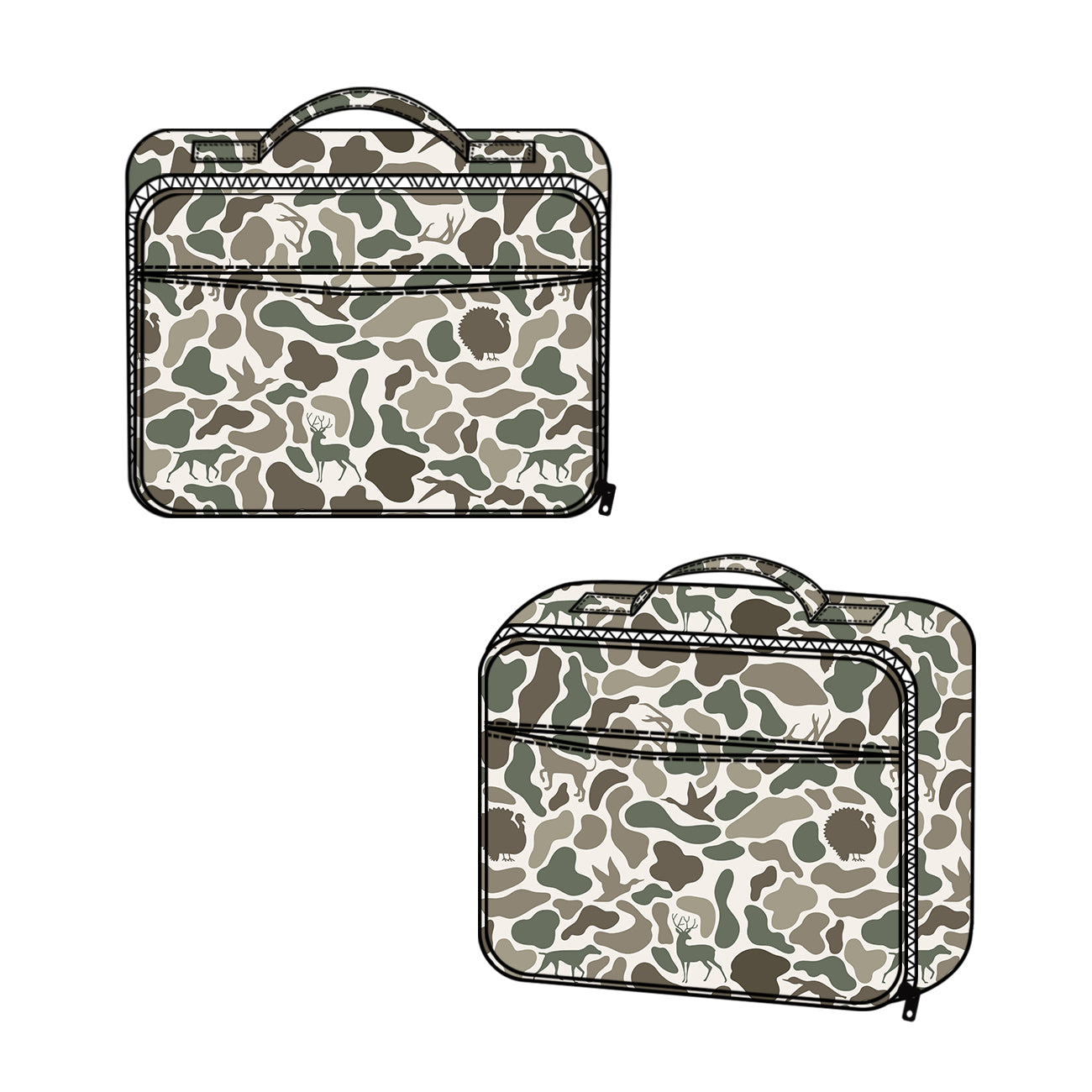 Preorder BA0305 duck camo lunch bag 5*8.5*8.5 inches handbag 202505