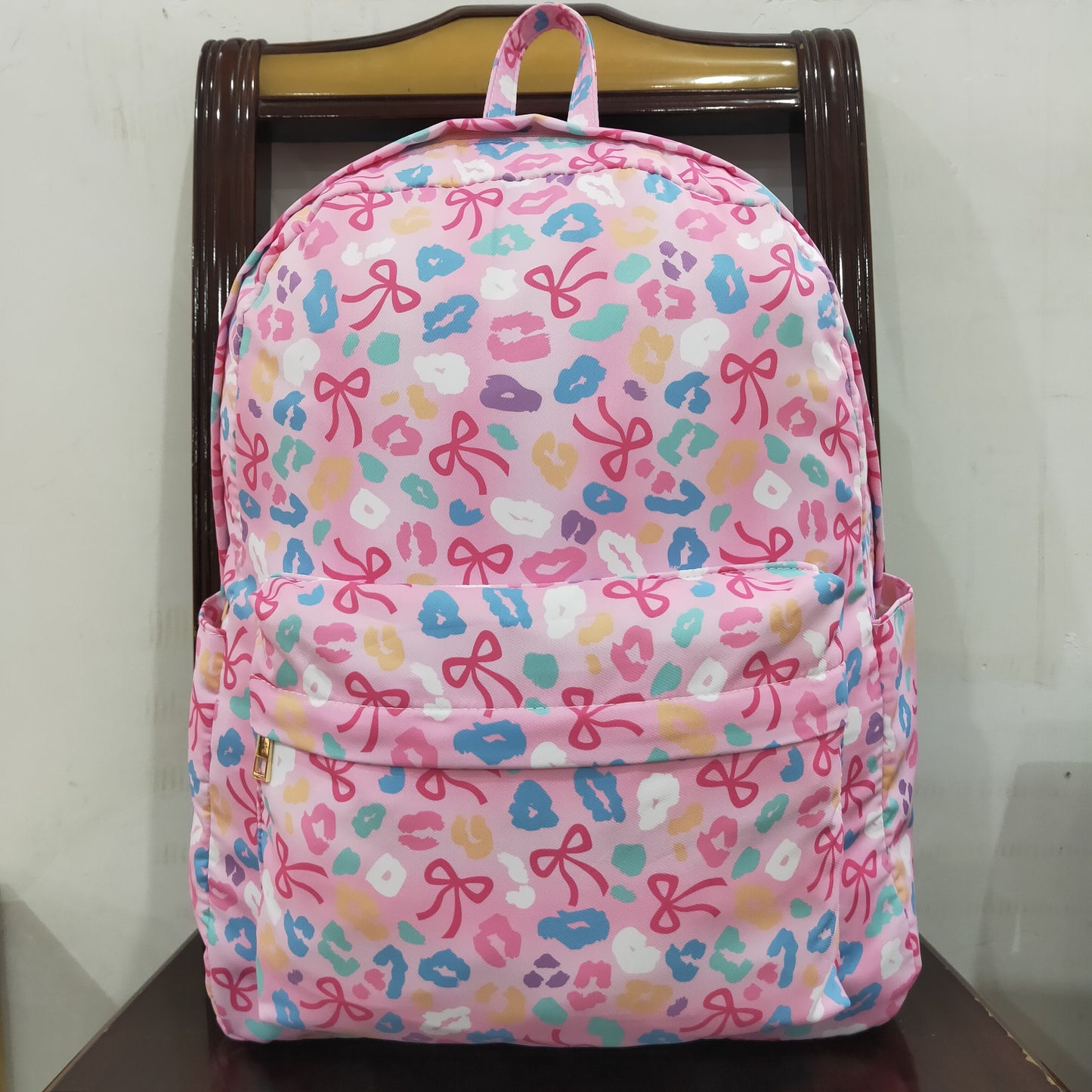 BA0319 Colored Bows Pink Backpack 202508 RTS