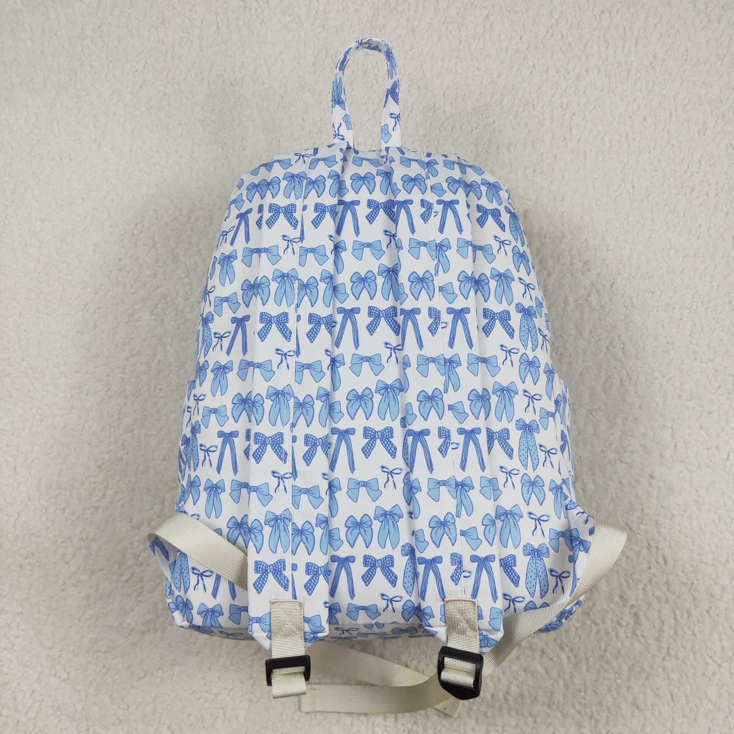 BA0322 White Blue Bows  Backpack 202507 RTS