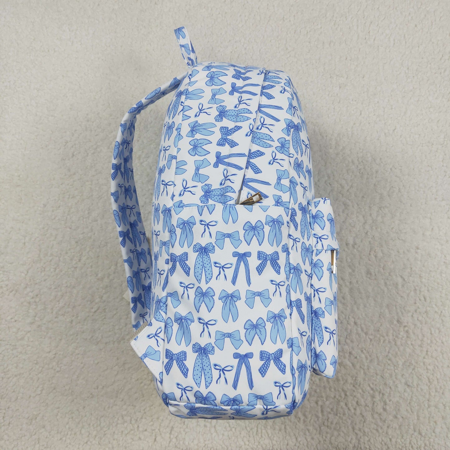 BA0322 White Blue Bows  Backpack 202507 RTS