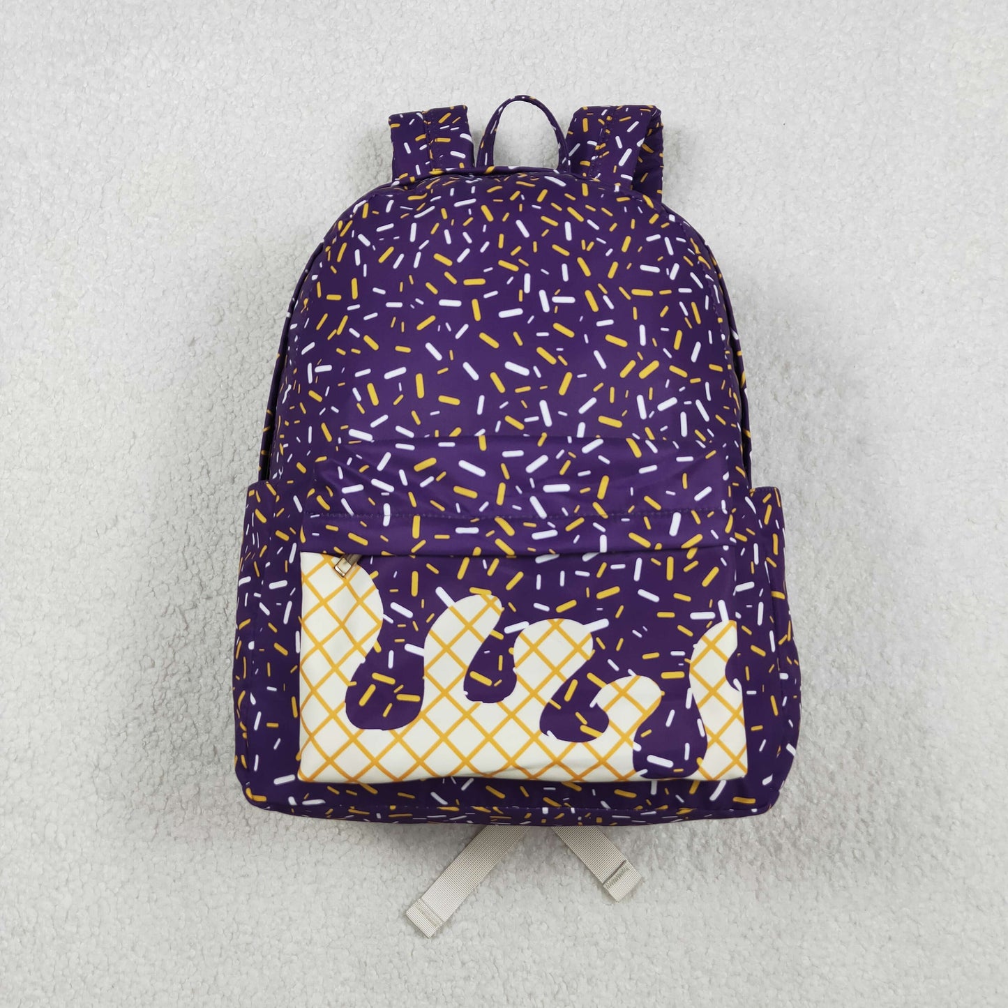 BA0327 Waffle Ice Cream Purple Backpack 202511 RTS