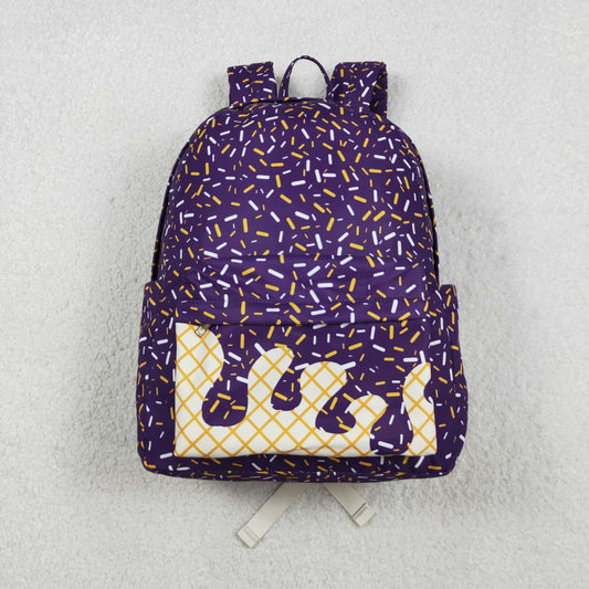 BA0327 Waffle Ice Cream Purple Backpack 202511 RTS