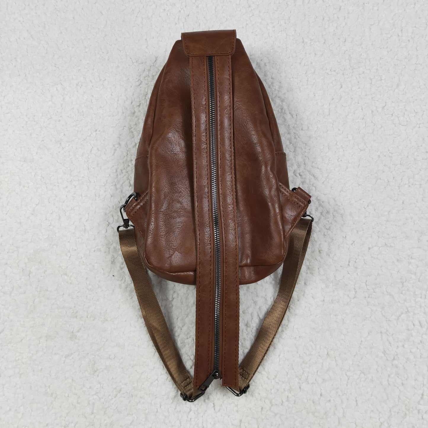 BA0330 Yellow-Brown Western Crossbody Leather Bag 202507 RTS Free Shipping Over $100