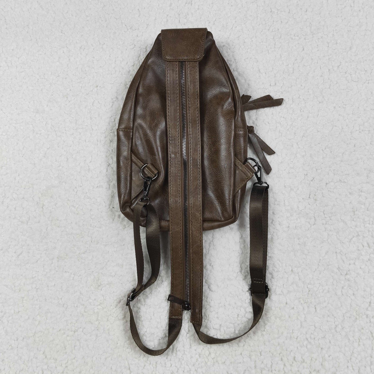 BA0331 Dark Brown Western Crossbody Leather Bag 202507 RTS Free Shipping Over $100