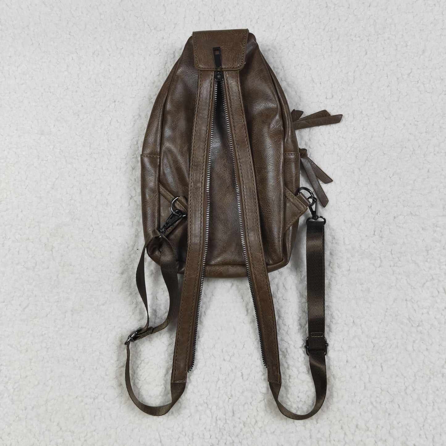 BA0331 Dark Brown Western Crossbody Leather Bag 202507 RTS Free Shipping Over $100