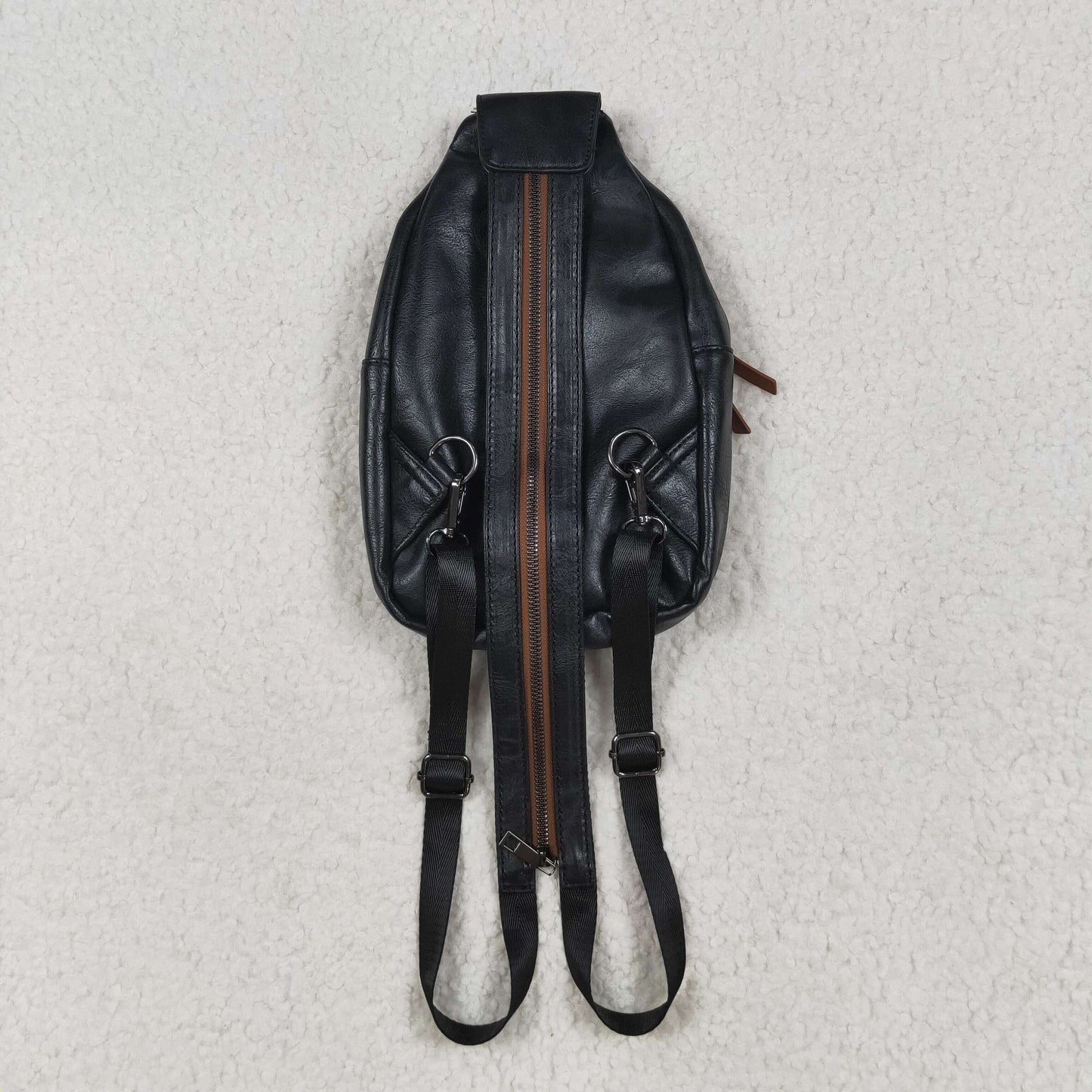 BA0332 Black Western Crossbody Leather Bag 202507 RTS Free Shipping Over $100
