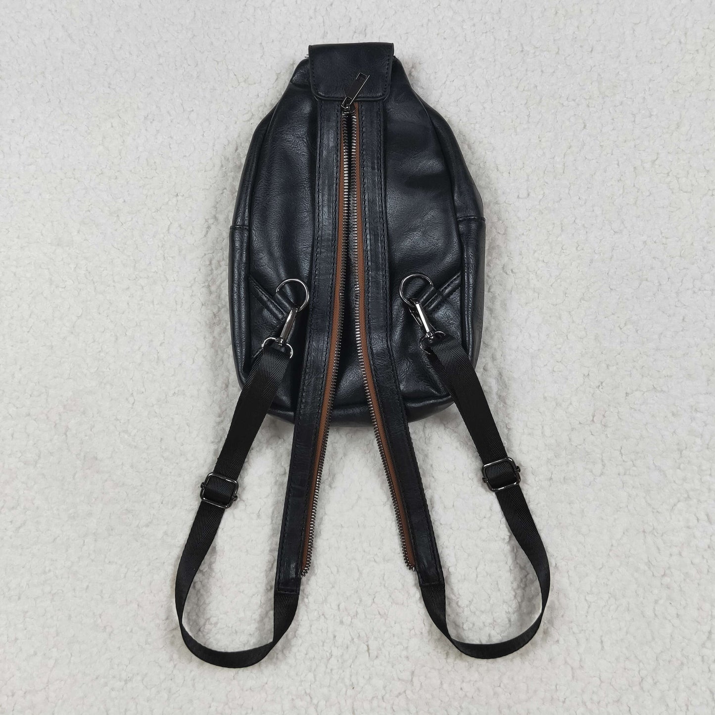 BA0332 Black Western Crossbody Leather Bag 202507 RTS Free Shipping Over $100