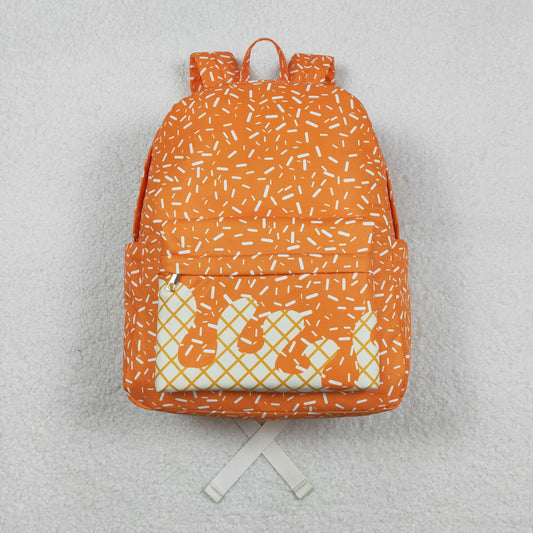 BA0339 Waffle Ice Cream Orange Backpack 202511 RTS