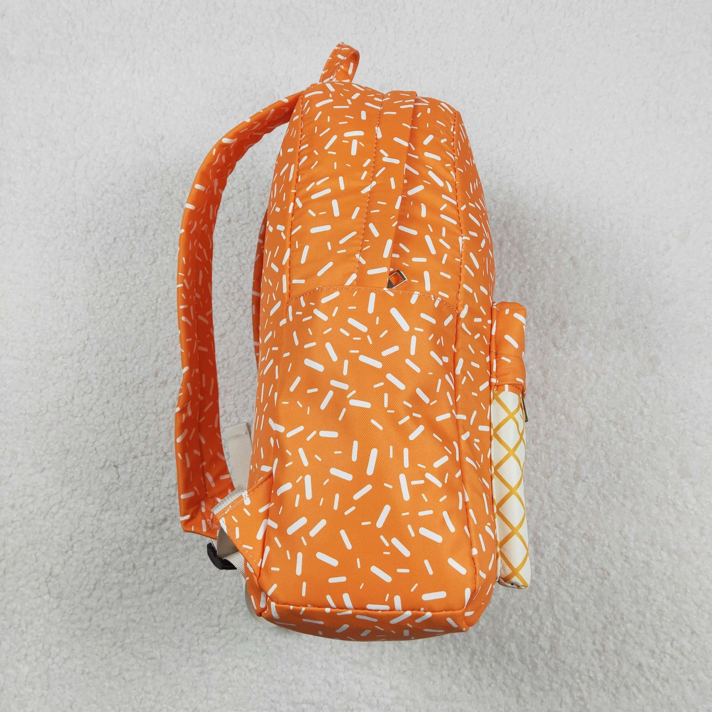 BA0339 Waffle Ice Cream Orange Backpack 202511 RTS