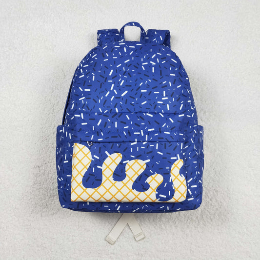 BA0340 Waffle Ice Cream Blue Backpack 202511 RTS