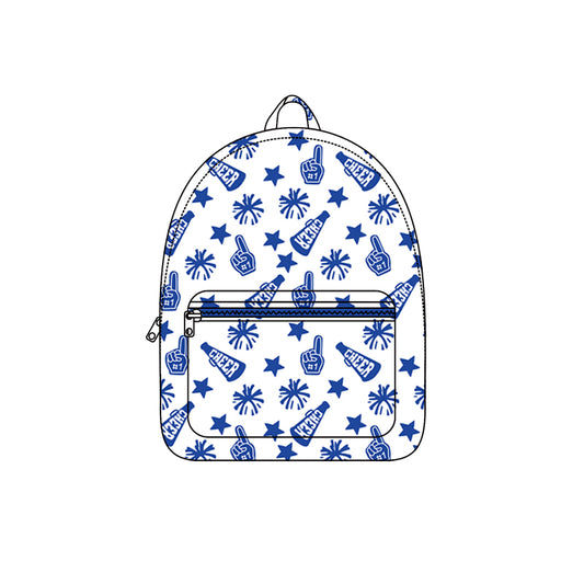 Preorder BA0349 Cheer Fireworks Blue White Backpack 202508