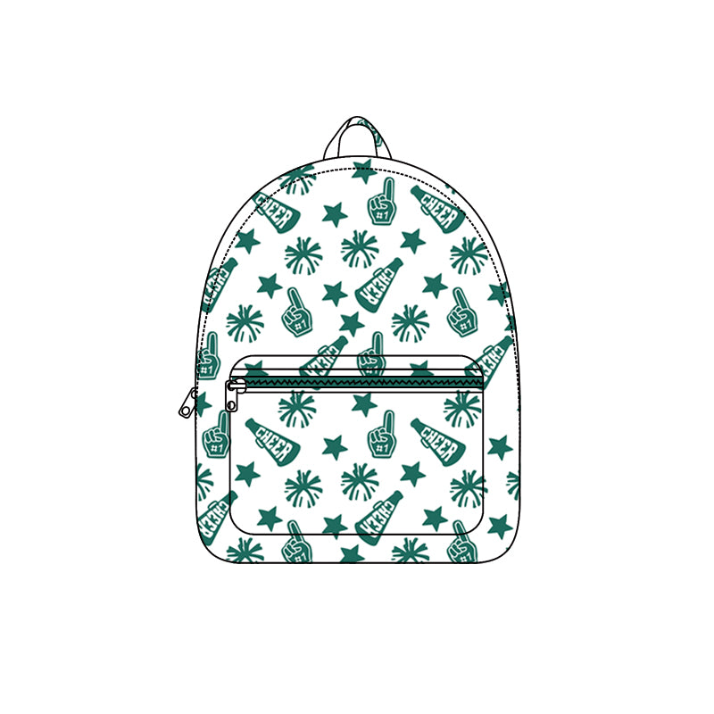 Preorder BA0350 Cheer Fireworks Green White Backpack 202508