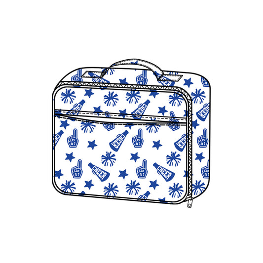 Preorder BA0357 Cheer Fireworks Blue Lunch Bag 202508