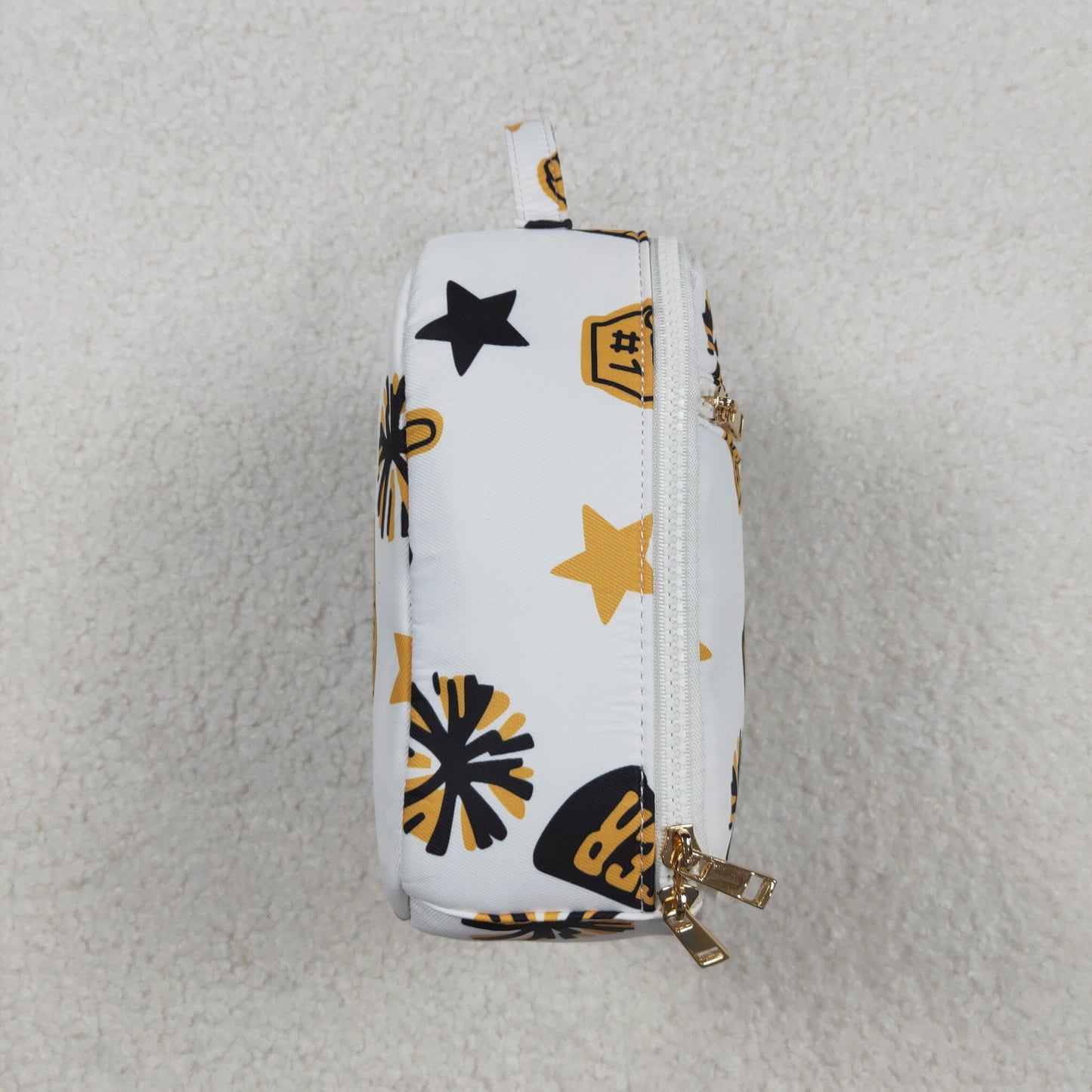 BA0362 Cheer Fireworks Black Golden Lunch Bag 202510 RTS