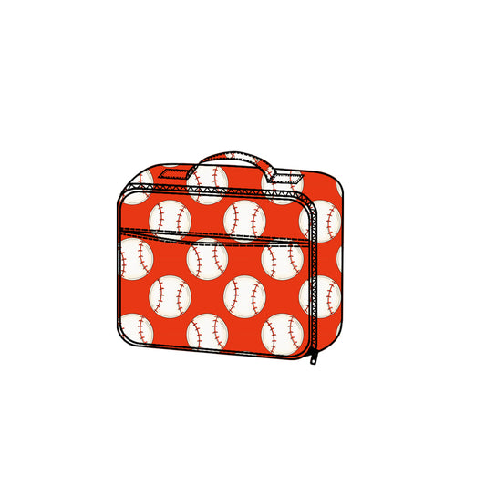 MOQ 8 Preorder BA0380 Baseball Red Lunch Bag 202509