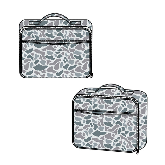 MOQ 5 Preorder BA0382 Gray Camouflage Lunch Bag 202510