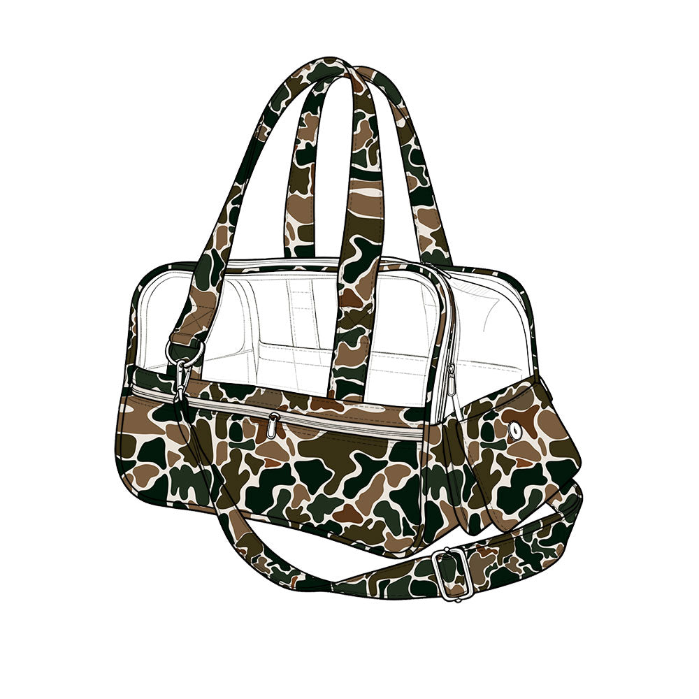 MOQ 5 PCS Preorder BA0400 Brown Green Camouflage Semi-Transparent Pet Handbag 202607
