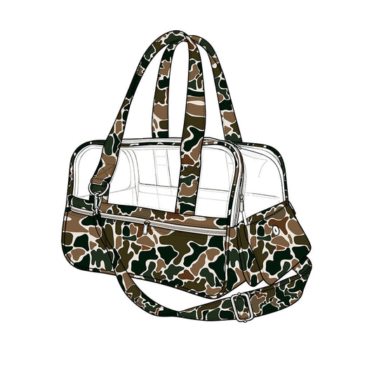 MOQ 5 PCS Preorder BA0400 Brown Green Camouflage Semi-Transparent Pet Handbag 202607