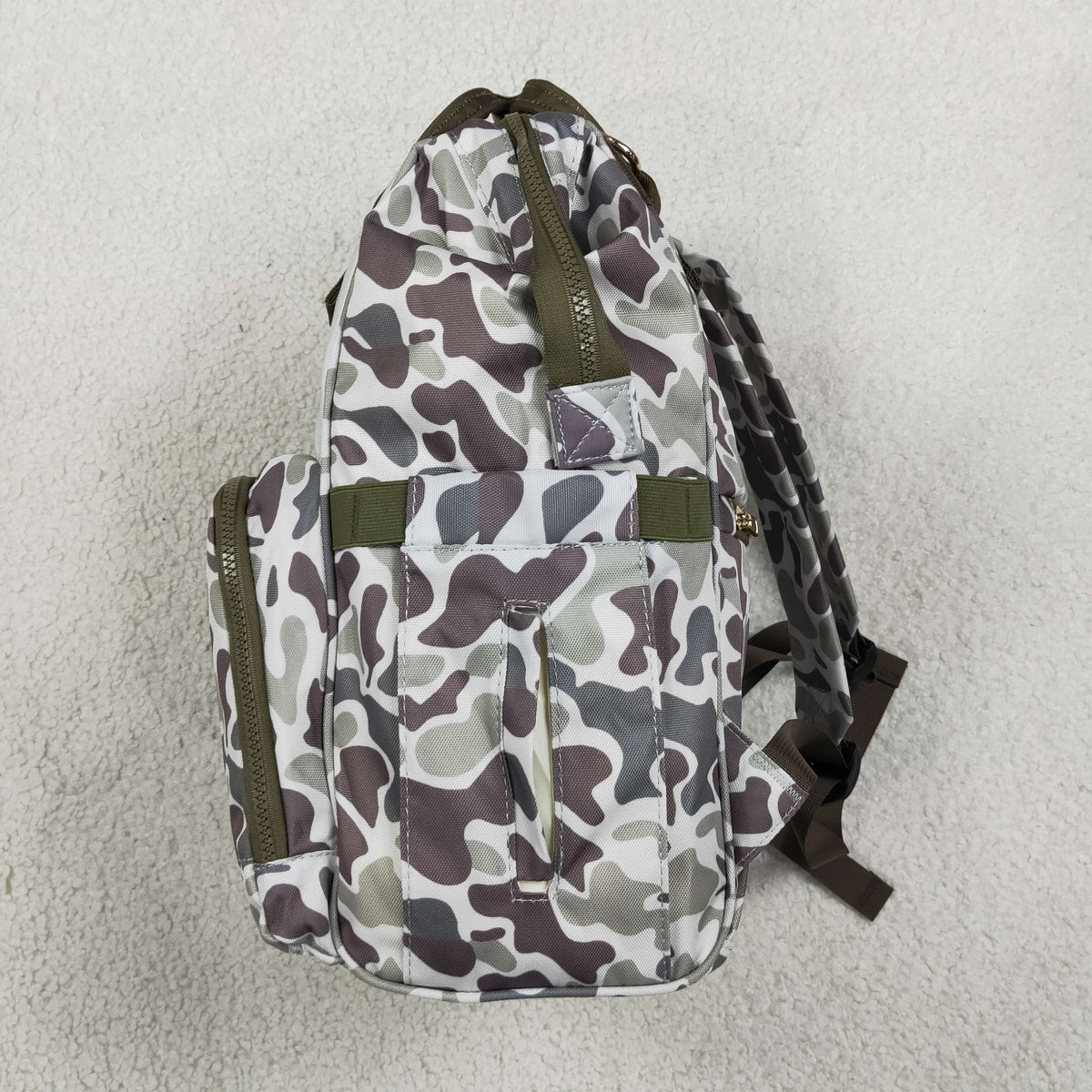 BA0403 Embroidery Hunting Dog Camo Diaper Bag Backpack