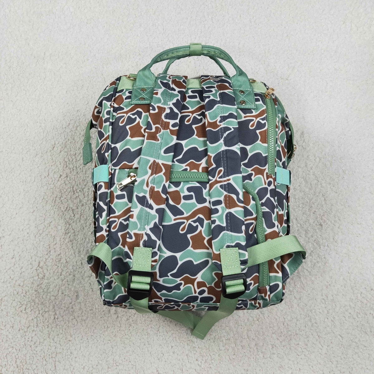 BA0404 Hunting Mallard Ducks Camo Diaper Bag Backpack