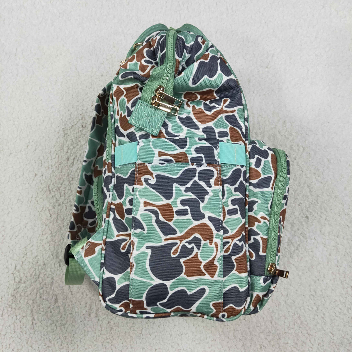 BA0404 Hunting Mallard Ducks Camo Diaper Bag Backpack