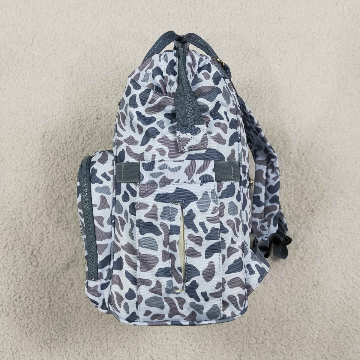 BA0406 Hunting Camo Grey Diaper Bag Backpack